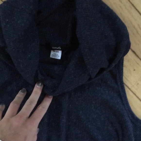 BDG navy high neck flowy dress size Medium - Picture 4 of 4